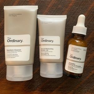 The Ordinary skincare set - Used 3/4 way full